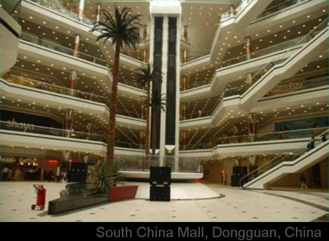 892,000 meter-square Shops on 6 floors, South China Mall, Dongguan, China 