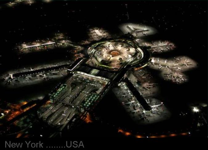 BUSIEST   AIRPORT..... NEW YORK  Night view