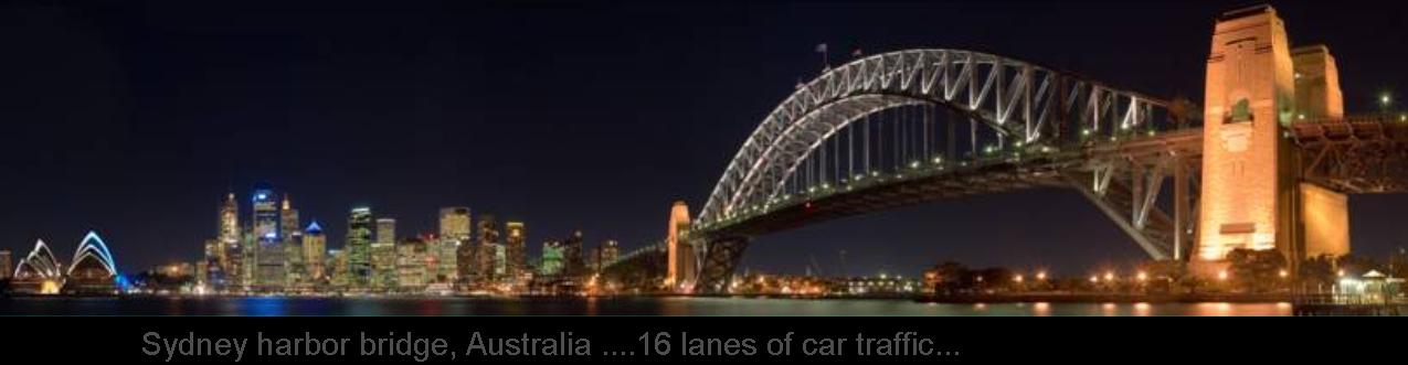 WIDEST   BRIDGE .. AUSTRALIA 