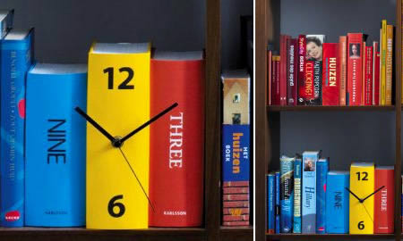 Table Book Clock