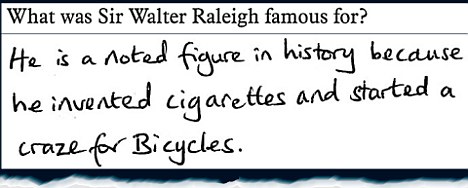 What was Sir Walter Raleigh famous for?