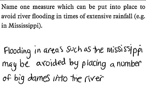 Name one measure which can be put into place to avoid river flooding in times of extensive rainfall (e.g. in Mississippi).